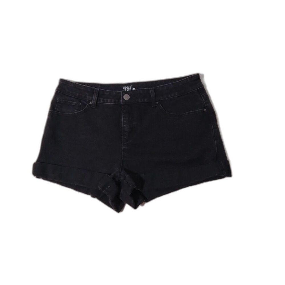 Time and True Black Shorts Boyfriend Cut Women's Size 14